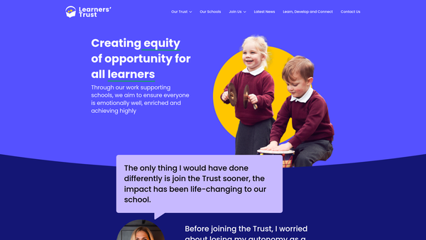 Screenshot of the Brookfield Parents Teachers & Friends Association website
