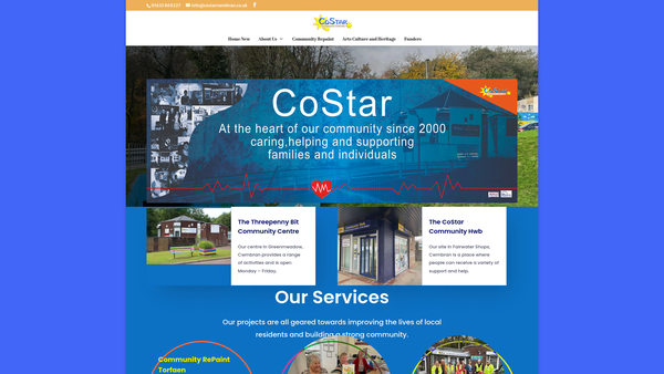 Screenshot of the Costar Partnership website