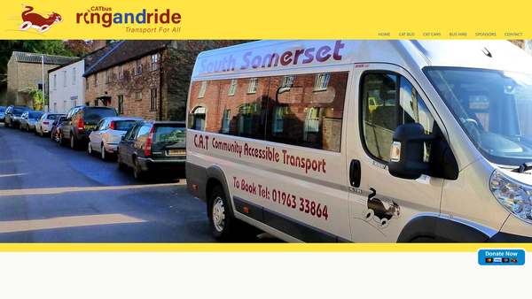 Screenshot of the South Somerset Community Accessible Transport website