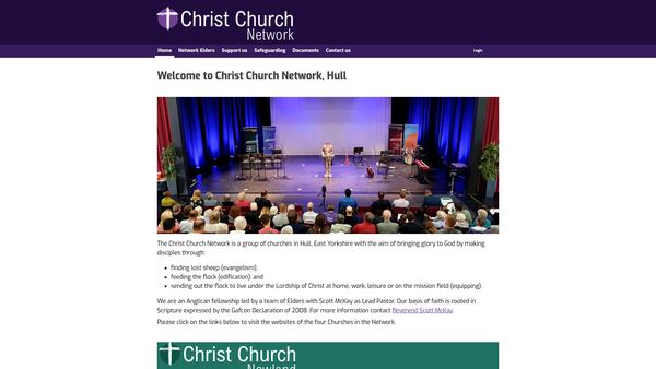 Screenshot of the The Newland Christian Trust website