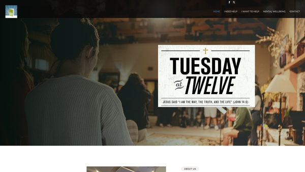 Screenshot of the Open Door Colchester website
