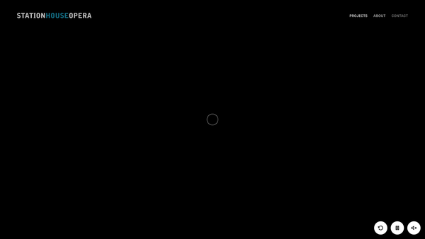 Screenshot of the Station House Opera website
