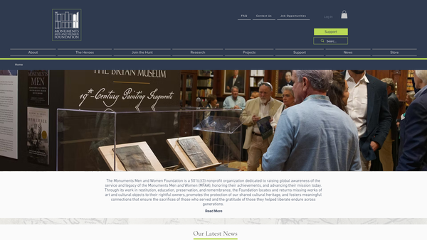 Screenshot of the Monakka Monowar Welfare Foundation website