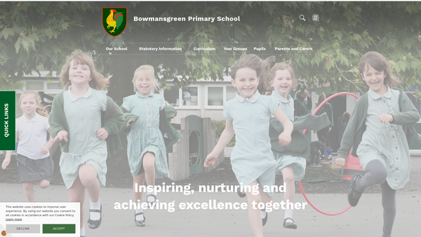 Screenshot of the Friends Of Bowmansgreen website
