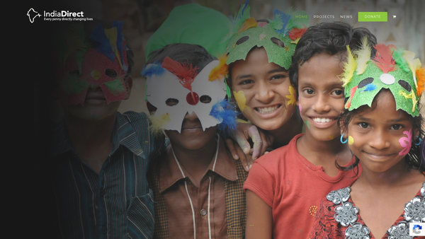 Screenshot of the India Direct website