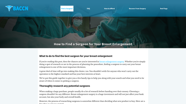 Screenshot of the The British Association Of Critical Care Nurses website