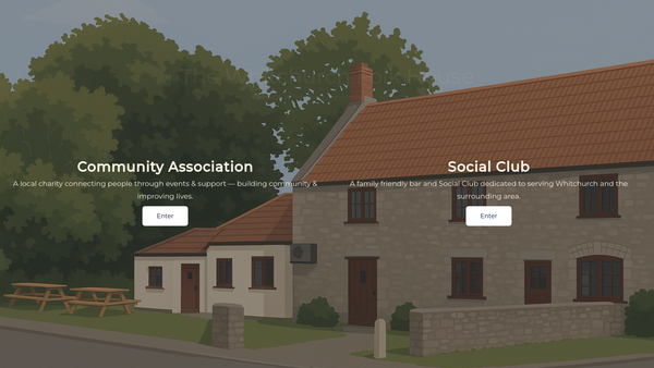 Screenshot of the Whitchurch Folk House Association Ltd website