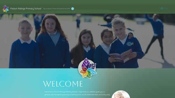 Screenshot of the Paston Ridings Primary School Parents Teachers And Friends Association website