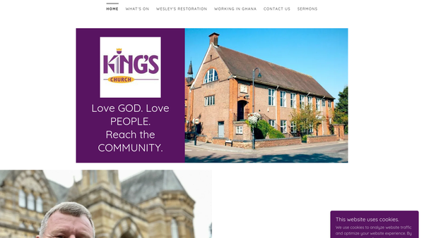 Screenshot of the King's Church (Milton Keynes) website