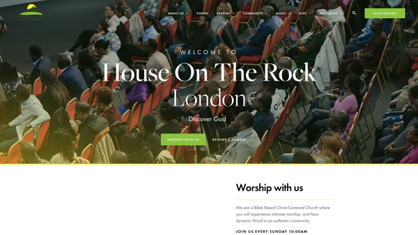 Screenshot of the House On The Rock website