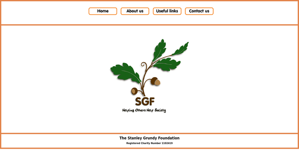 Screenshot of the The Stanley Grundy Foundation Limited website