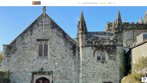 Screenshot of the Abbey Chapel website