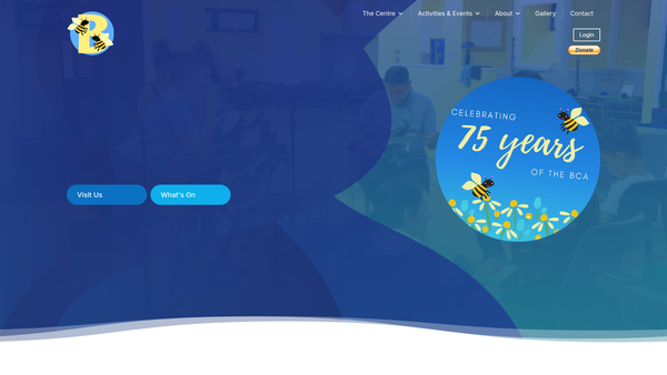Screenshot of the Barton Community Association website