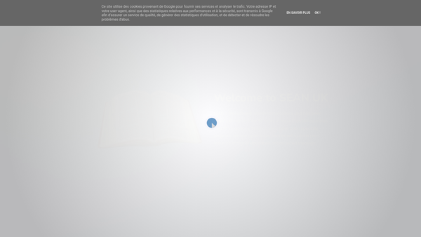 Screenshot of the Sean UK website