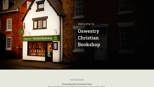 Screenshot of the Oswestry Christian Centre website