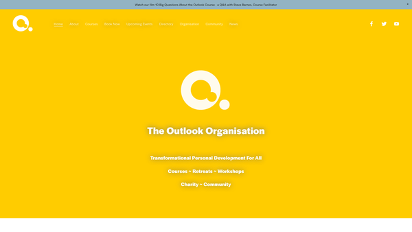 Screenshot of the The Outlook Training Organisation website