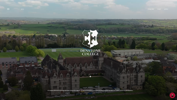 Screenshot of the Denstone College Limited website