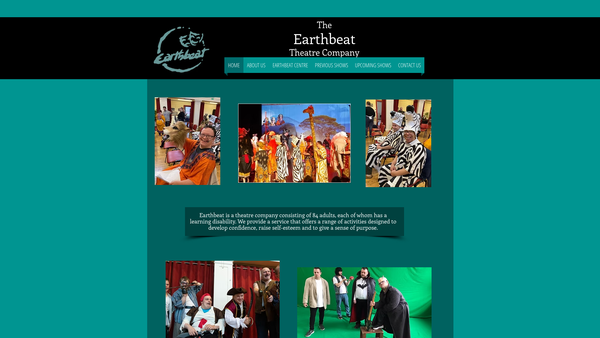 Screenshot of the Earthbeat Ltd website