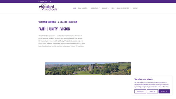Screenshot of the Smallwood Manor Preparatory School Limited website
