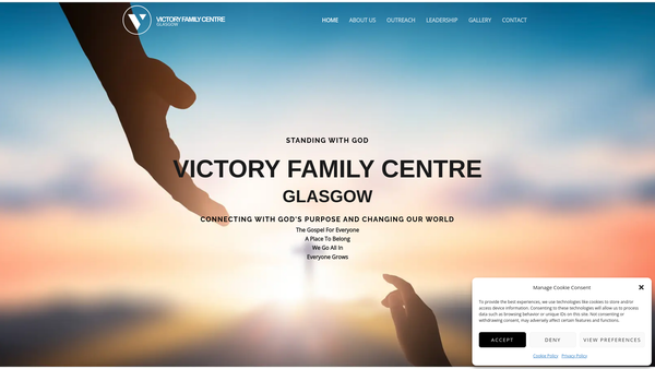 Screenshot of the Christian UK Family Centre website