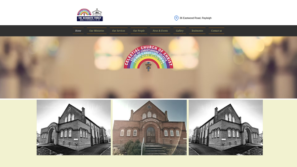 Screenshot of the Celestial Church Of Christ (Rehoboth Parish) website