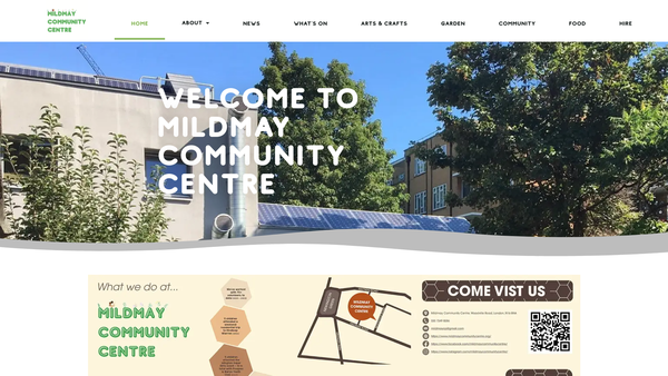Screenshot of the Mayville Golden Oldies Senior Citizens And Disabled Group website