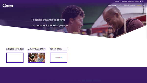 Screenshot of the Crest Waltham Forest website
