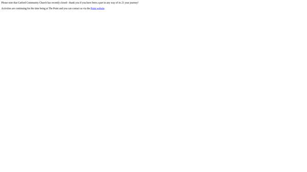 Screenshot of the Catford Community Church website