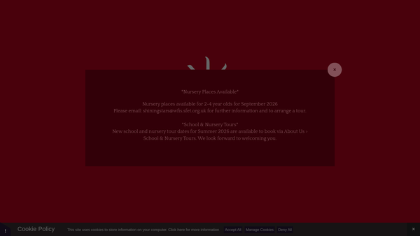 Screenshot of the Wallace Fields Infant School PTA website