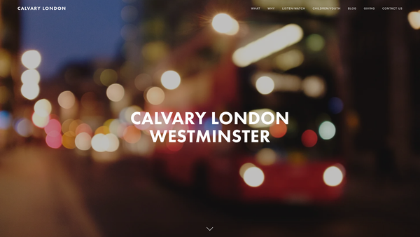 Screenshot of the Calvary Chapel Westminster Limited website