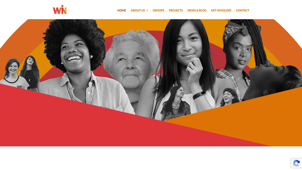 Screenshot of the Women's Interfaith Network website