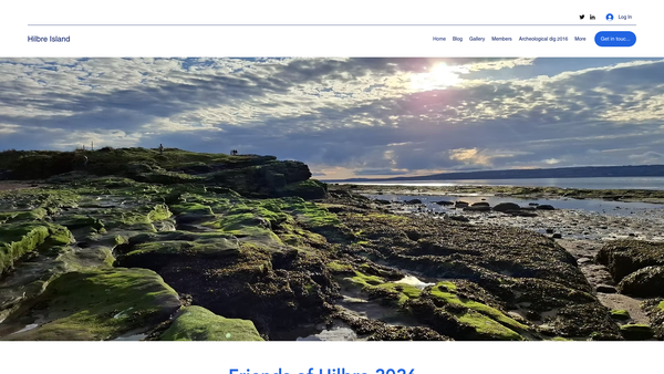 Screenshot of the The Friends Of Hilbre website