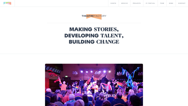 Screenshot of the The Ashton Group Theatre website