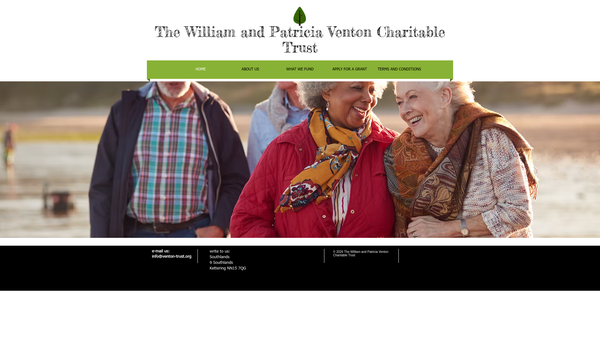 Screenshot of the The William And Patricia Venton Charitable Trust website