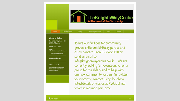 Screenshot of the Ingrave Community Association website