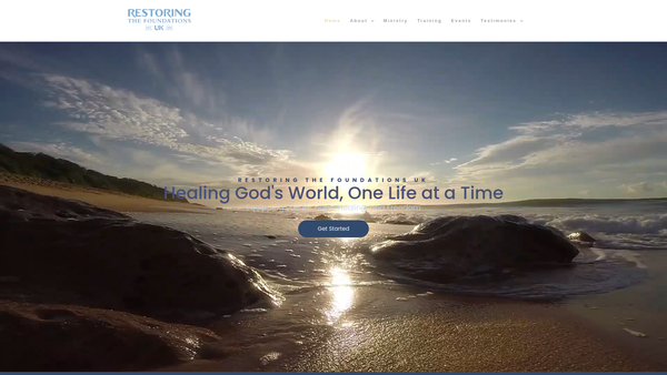Screenshot of the Healing House Network website