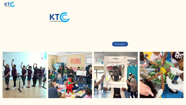 Screenshot of the Kentish Town Community Centre website