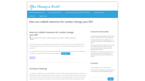 Screenshot of the Childrensaid website