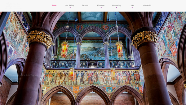 Screenshot of the The Arts Society Sevenoaks website
