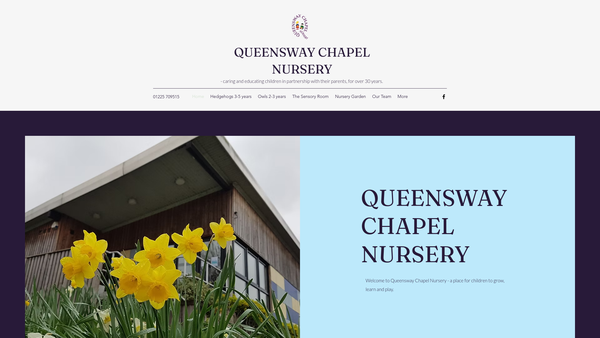 Screenshot of the Queensway Chapel Pre-School website