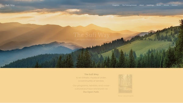Screenshot of the Sufi Way Limited website