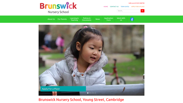 Screenshot of the The Friends Of Brunswick Nursery website