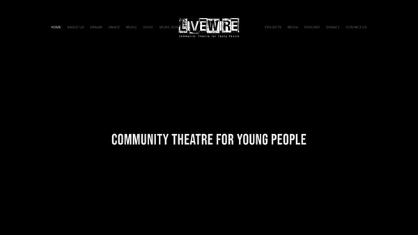 Screenshot of the The Livewire Trust website
