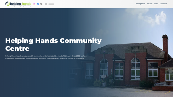Screenshot of the The Edlington Hill Top Centre Associates website