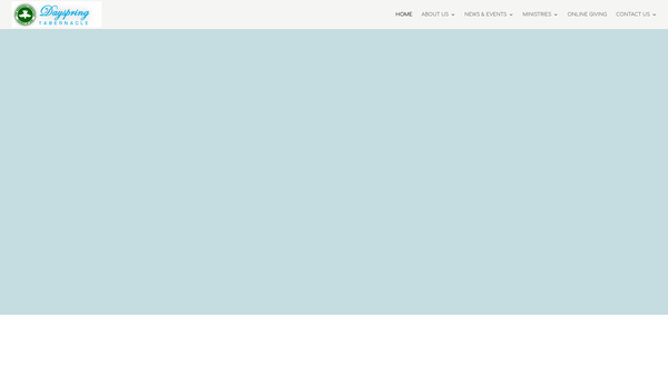 Screenshot of the Redeemed Christian Church Of God Dayspring Tabernacle website