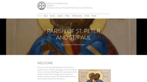 Screenshot of the The Orthodox Eucharistic Community In South London website