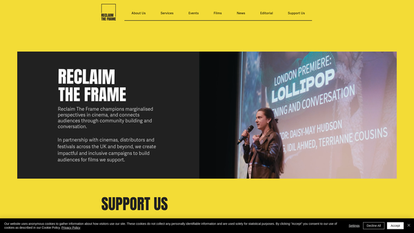 Screenshot of the Birds Eye View website