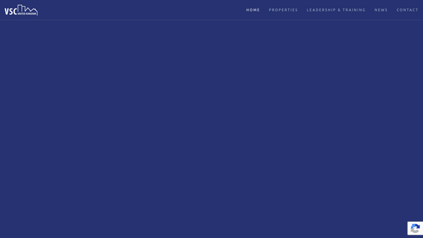 Screenshot of the Voluntary Sector Centres website
