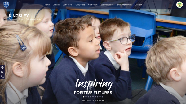 Screenshot of the The PTA Of Kingsley Community Primary School website