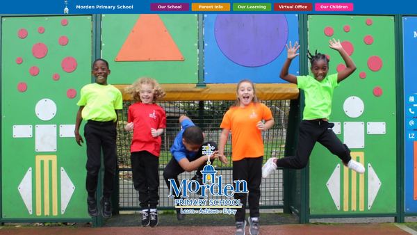 Screenshot of the Morden Primary Parent Teacher Association website